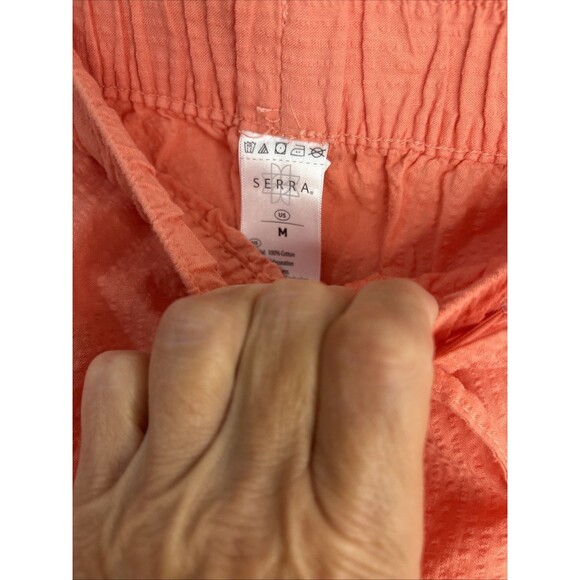 NEW Womens Seersucker Pajamas 2 Pc Short Sleeve Shorts 2 Pc Medium Pockets NWT - Picture 12 of 15